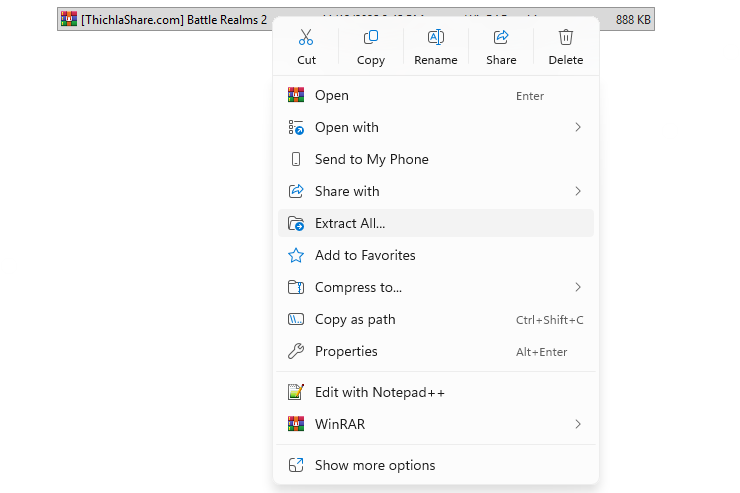 Giải nén Battle Realms 2 Giải nén Battle Realms 2